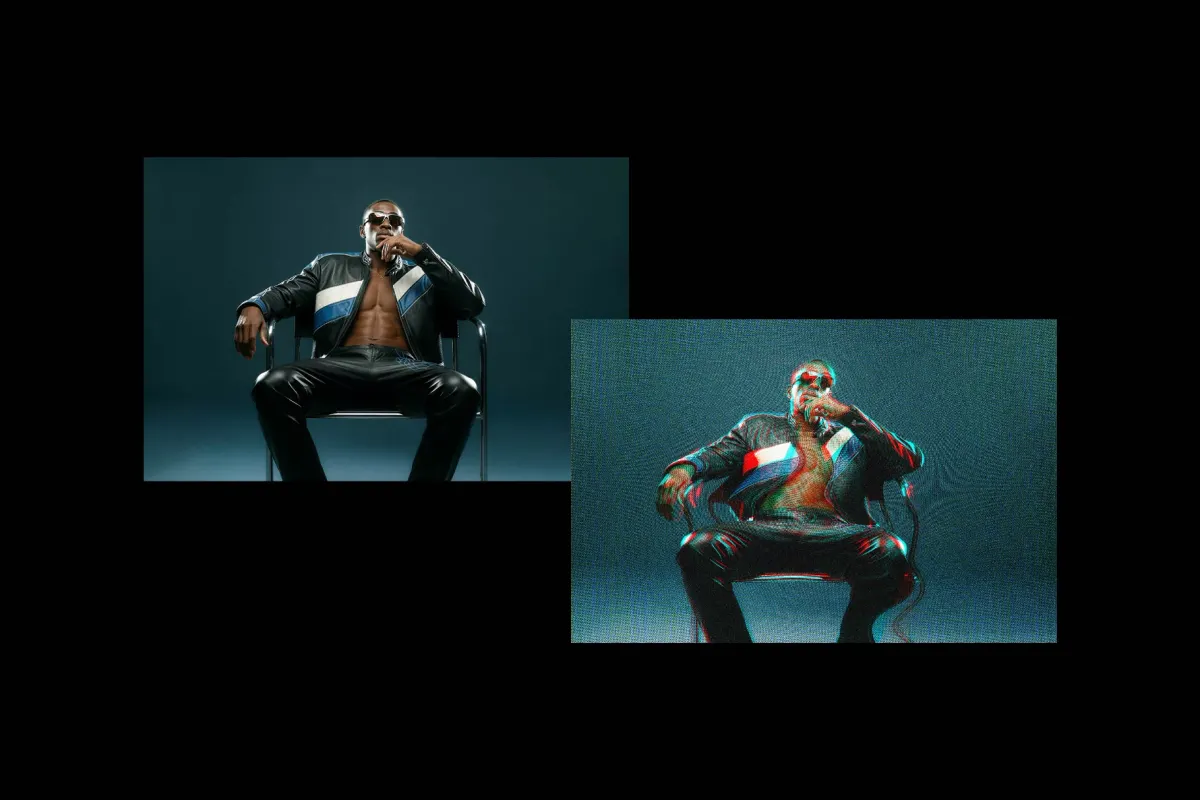 VHS Monitor Glitch Effect