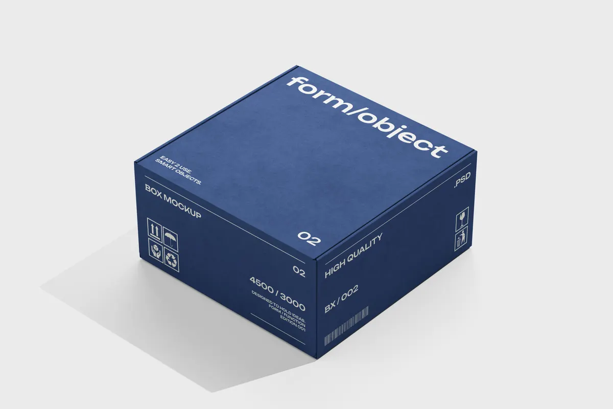 Retail Gift Box Mockup