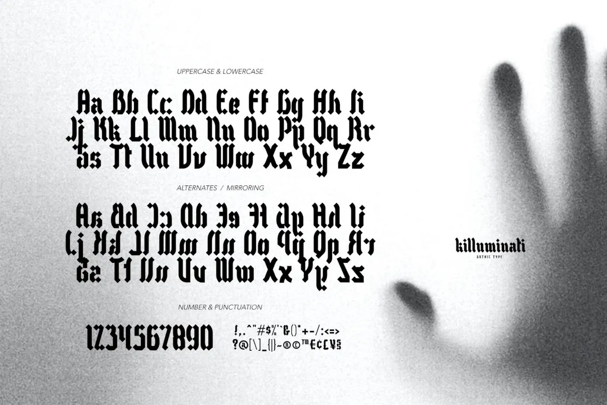Killuminati - Gothic Font