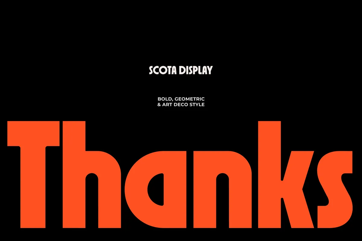 Scota - Bold Geometric Display Font