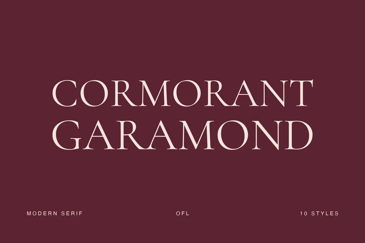 Cormorant Garamond - Free Old-Style Serif