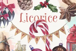 Licorice Christmas Watercolor Kit