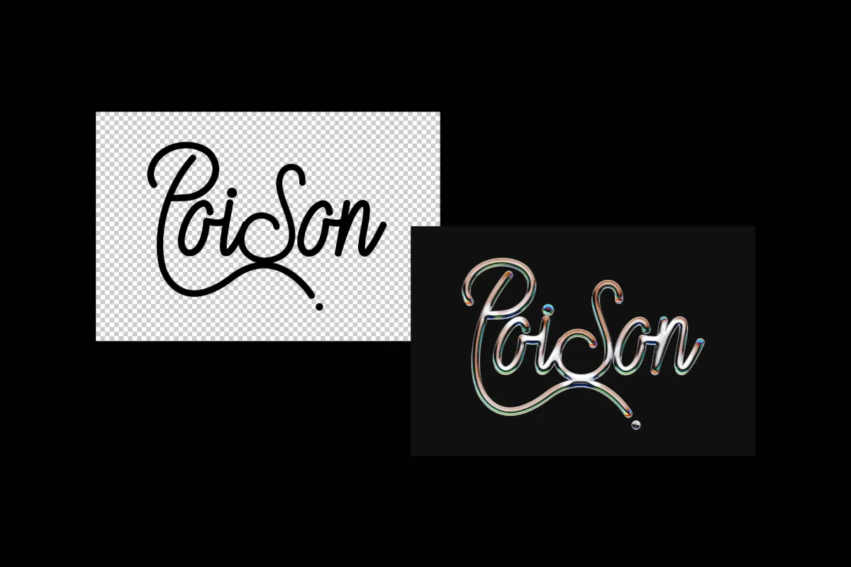 Metal Chrome Text Effect
