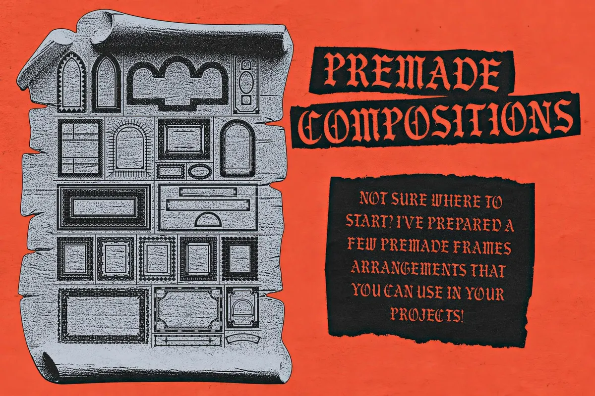 Frames Brushes for Adobe Illustrator