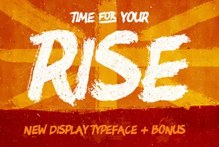 RISE Brush Font + Bonus