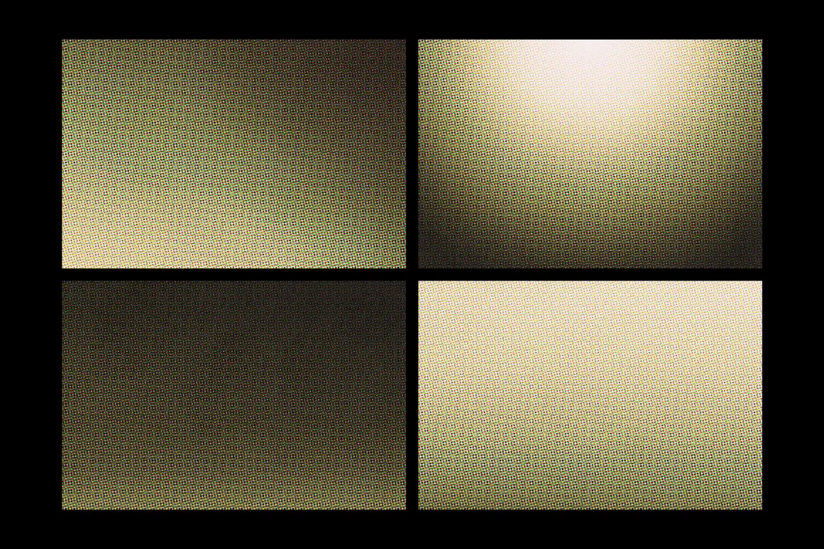 Color Halftone Gradient Textures
