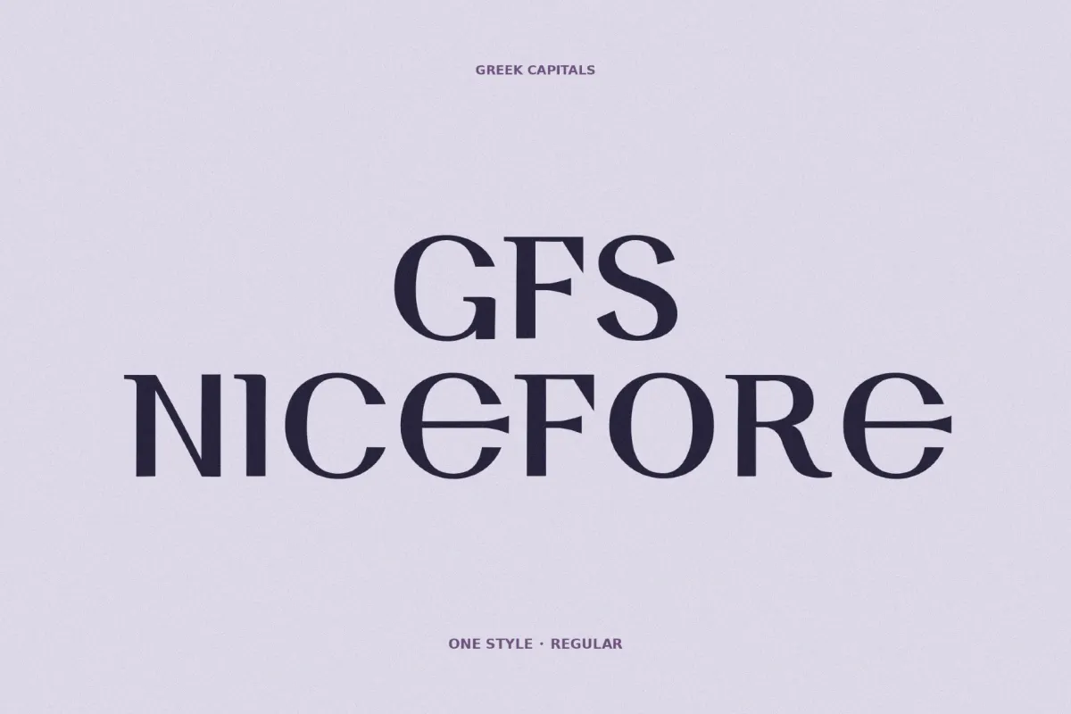 GFS Nicefore - Free Greek Font