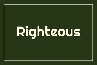 Righteous Retro Font