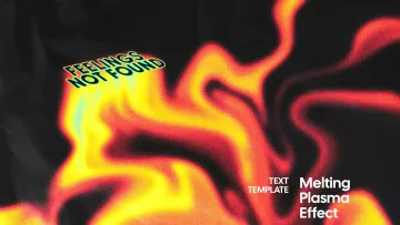 Melting Plasma Text Effect