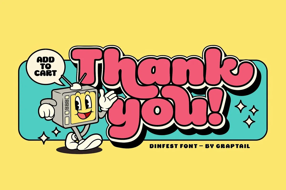 Dinfest Bold — Retro Font
