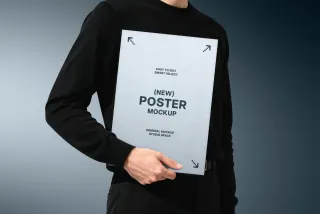 Handheld Poster Mockup