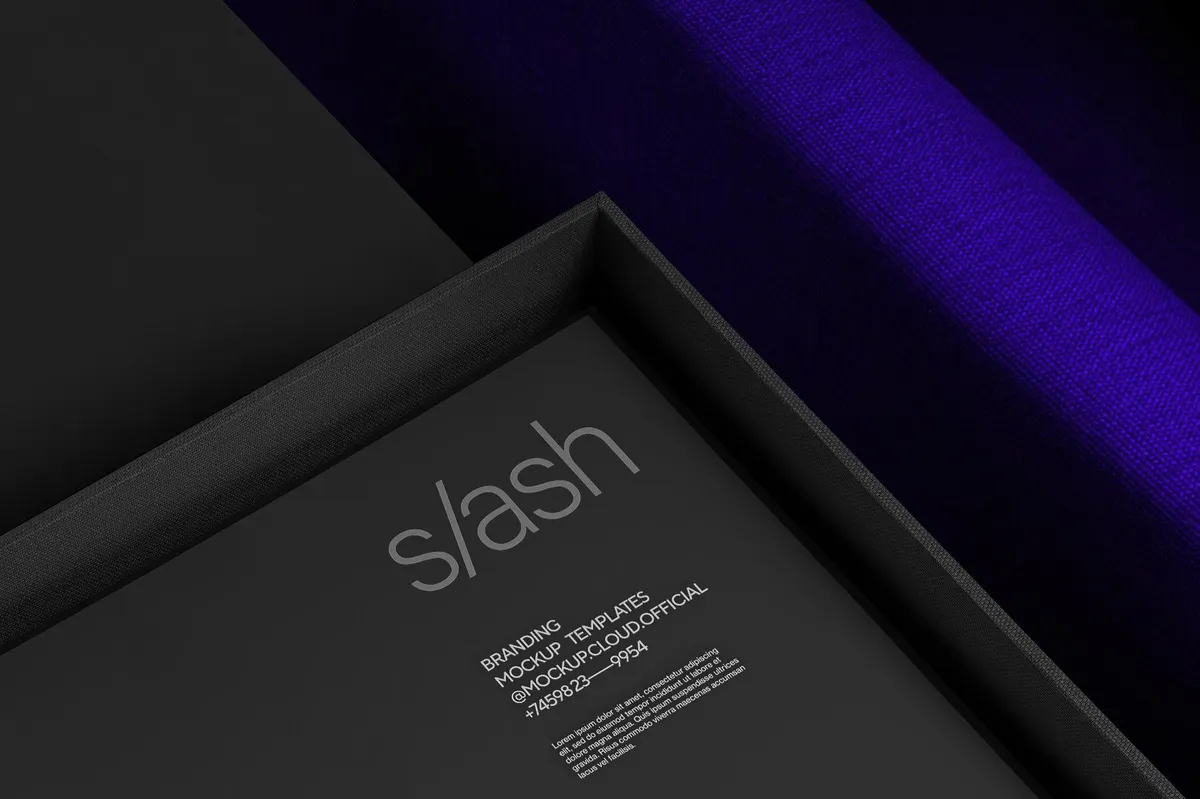 Letterhead in Binder Box Mockup