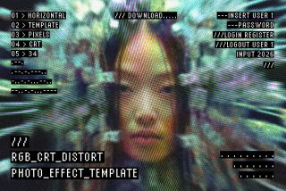 RGB CRT Distort Photo Effect