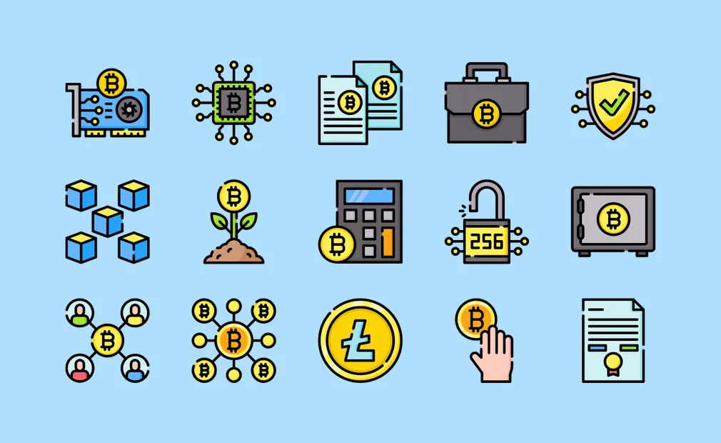 Blockchain Vector Icons