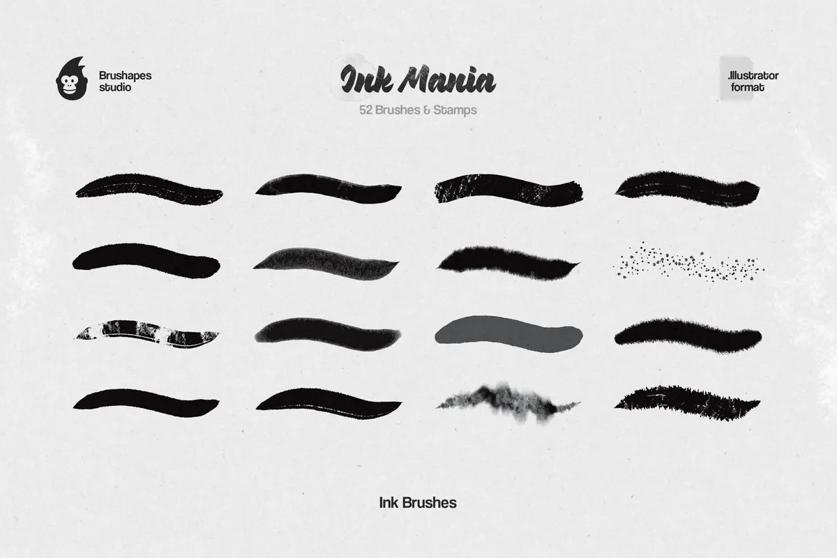 Ink Mania Illustrator Brushes
