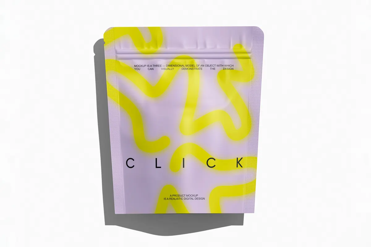 Matte Stand-Up Pouch Mockup Vol.4