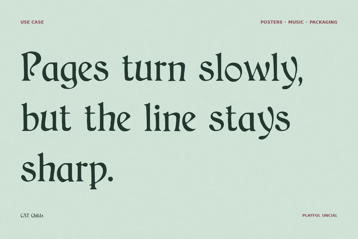 CAT Childs - Free Fantasy Font
