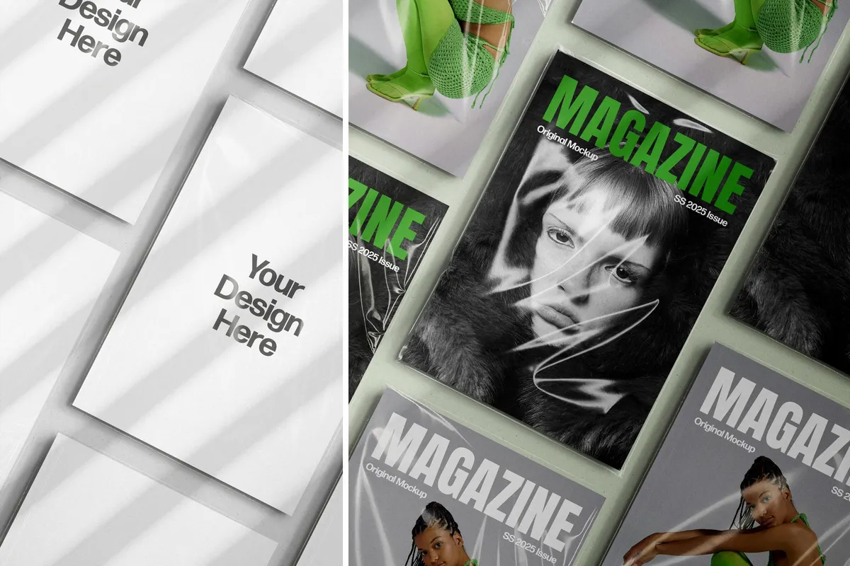 A4 Magazine Mockups