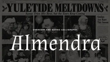 Almendra — Free Chancery Calligraphy Font