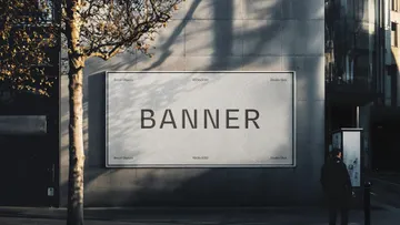Outdoor City Banner Mockup