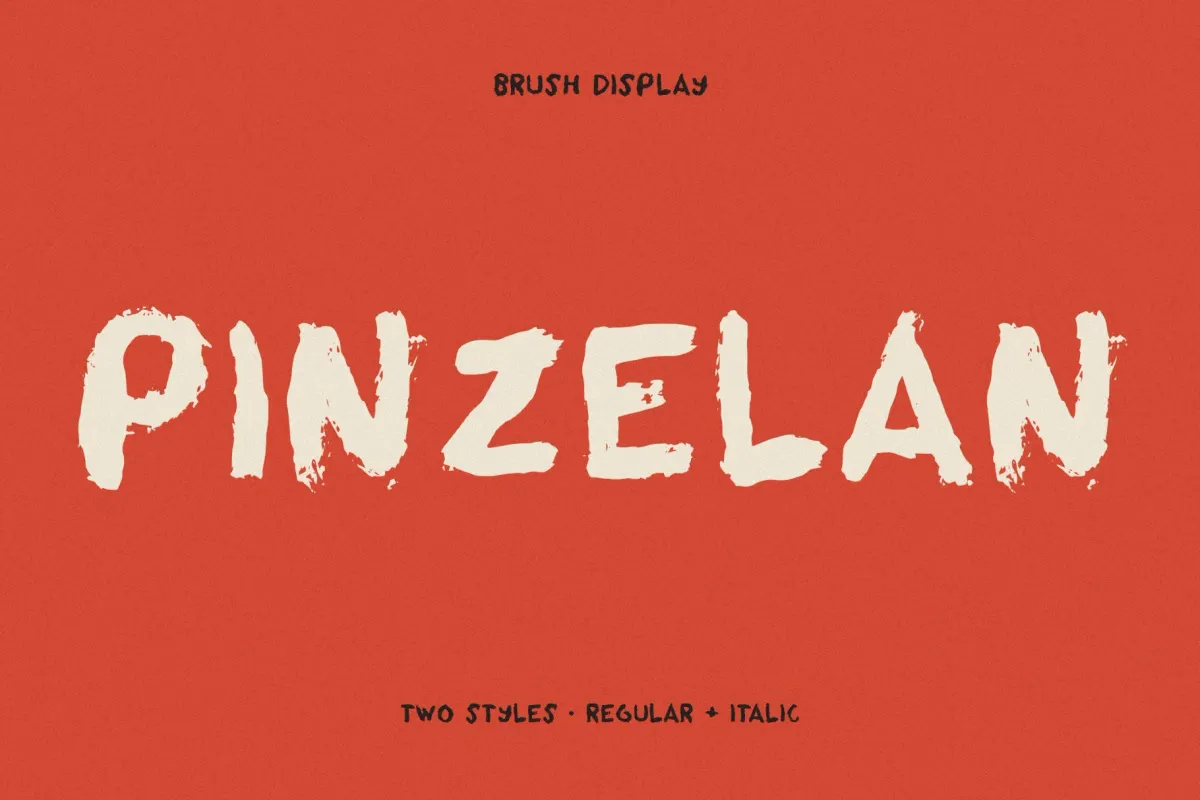 Pinzelan - Grunge Brush Font
