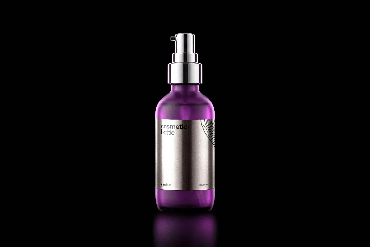 Cosmetic Pump Bottle Mockup