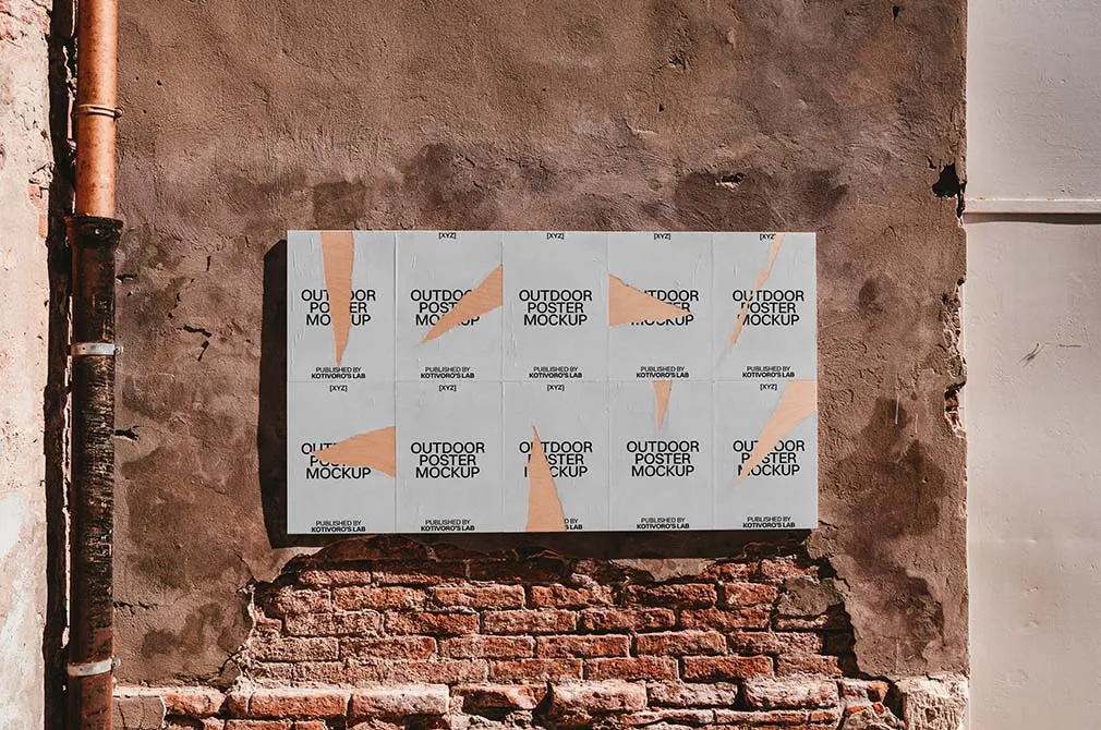 Torn Posters Mockup