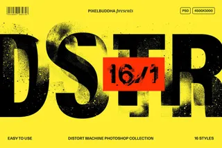 Distort Machine Photoshop Effects Collection