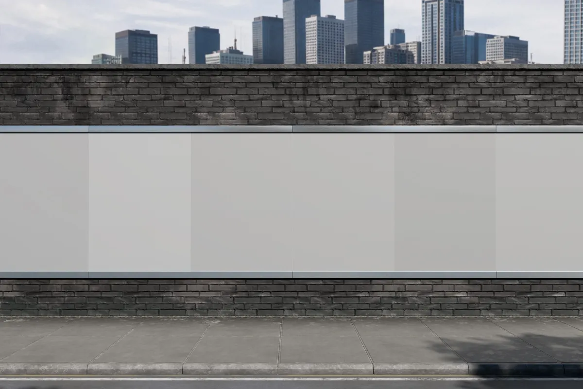 Street Advertising Poster Mockup