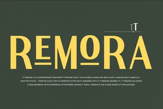 Remora - Art Deco Sans Serif Font Family