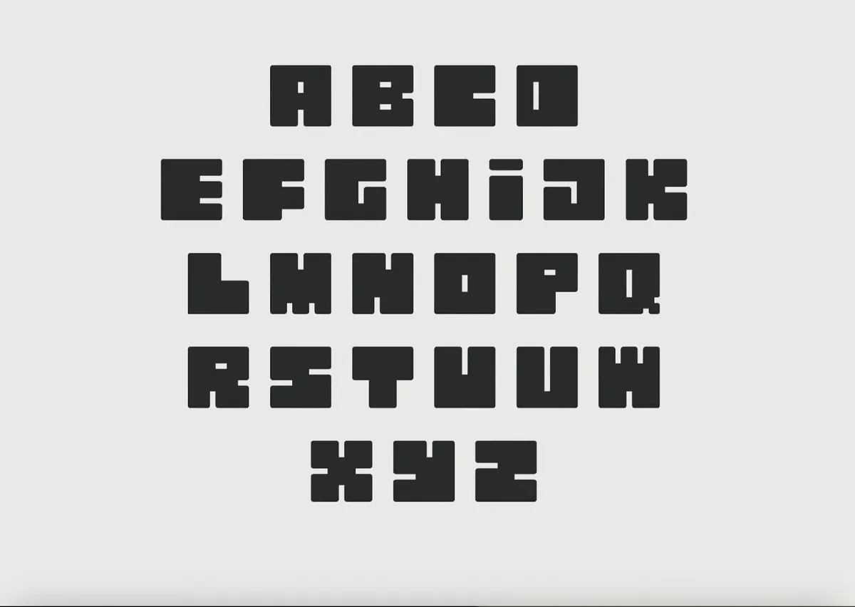 Blocky Font