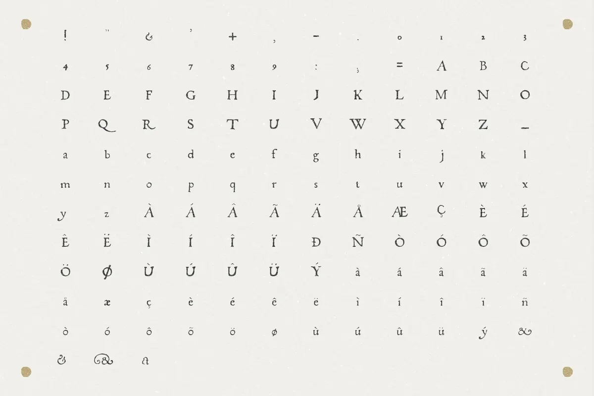 Fratelli Serif font Extras