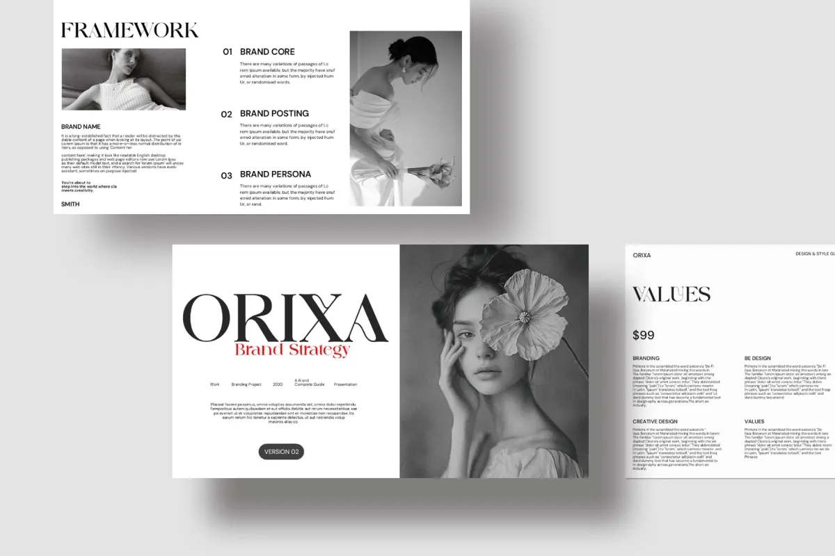 Orixa Brand Strategy Presentation Template