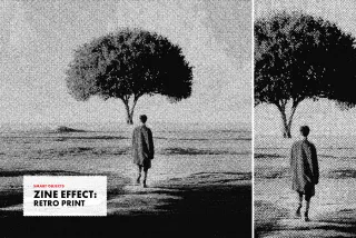 Retro Noisy Print Effect