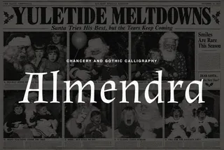 Almendra — Free Chancery Calligraphy Font