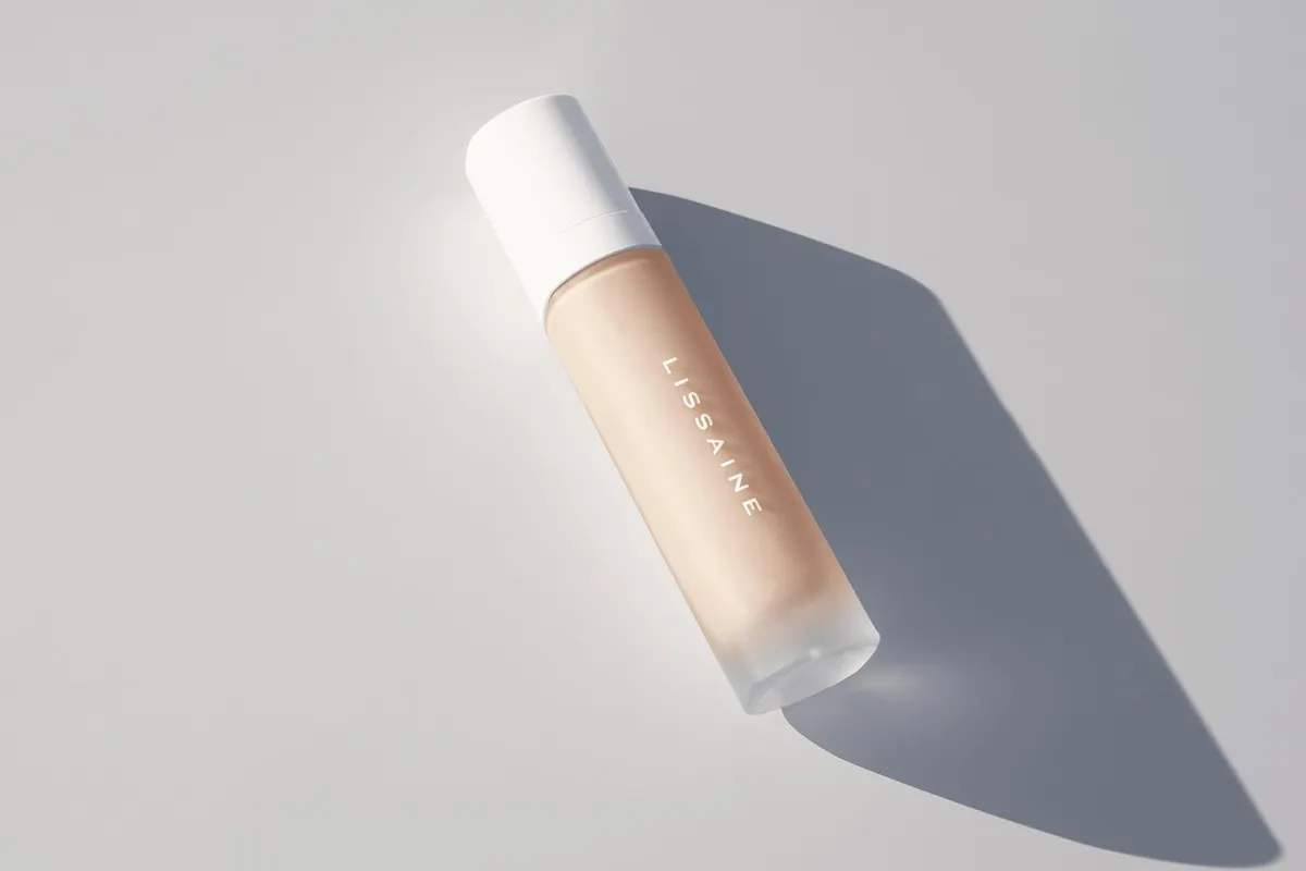 Matte Glass Cosmetic Bottle Mockup