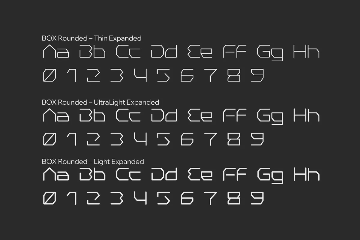 Box Space Font Family