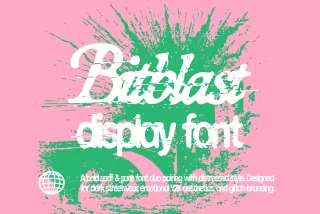 Bitblast – Y2K Display Font