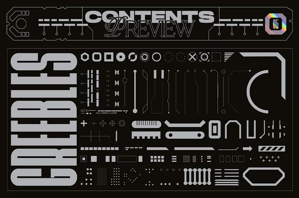 Sci-Fi Panels Vector Elements