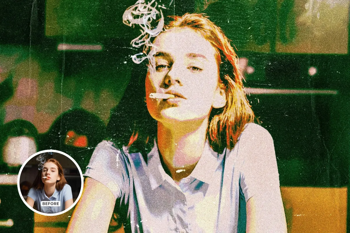 Zine Print Effect