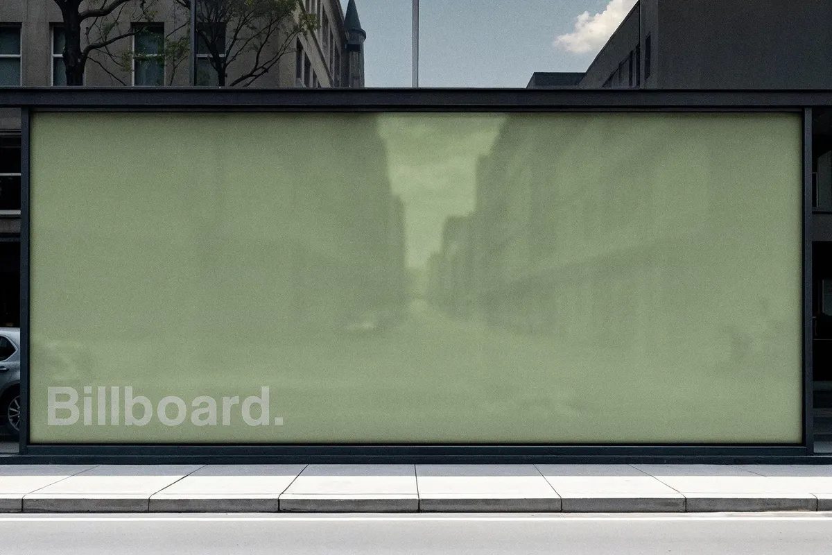 Large Shopfront Billboard Mockup