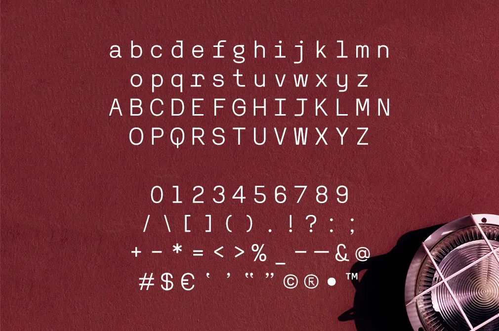 Reno Mono Typeface