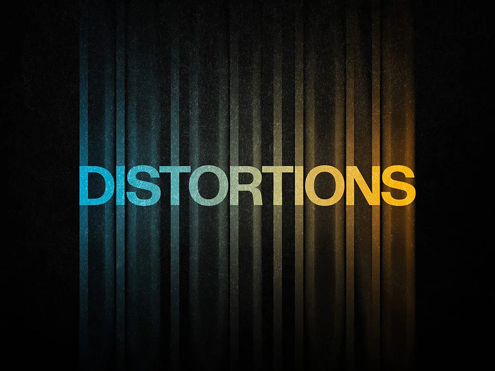 Color Distortion Text Effect