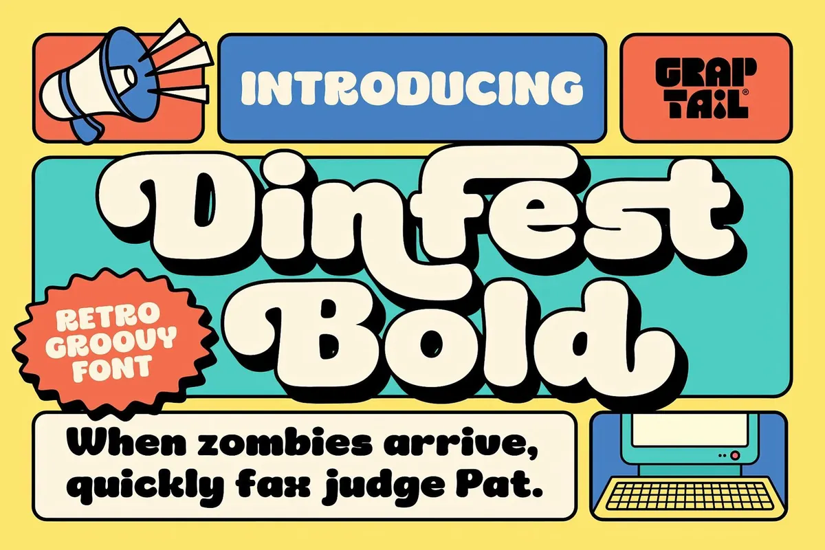 Dinfest Bold — Retro Font