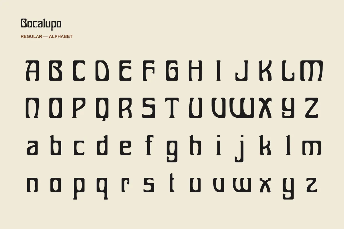 Bocalupo - Groovy Psychedelic Font
