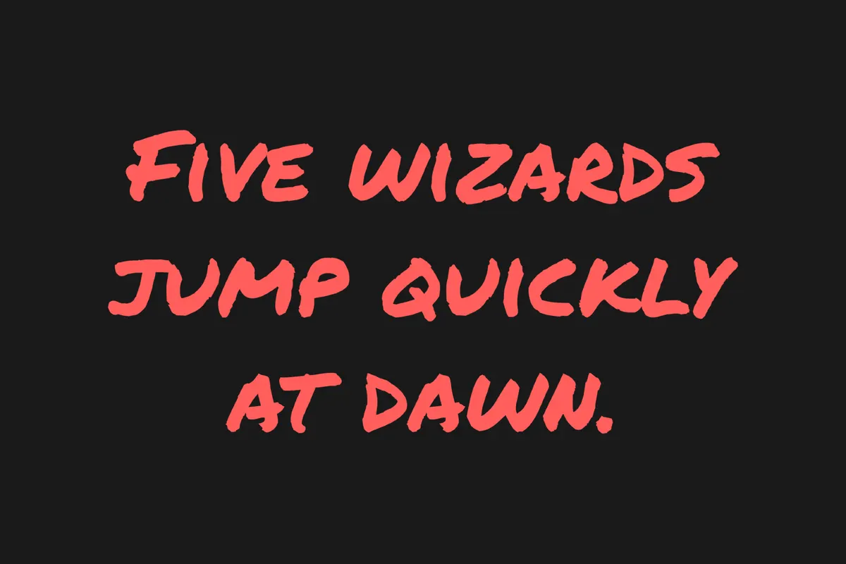 Permanent Marker Handwriting Font