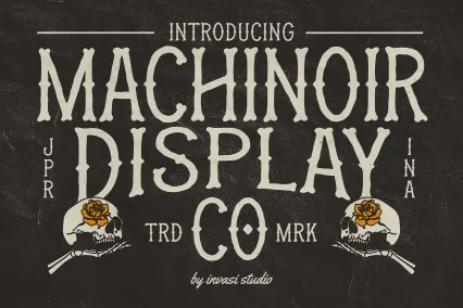 Machinoir – Vintage Display Font