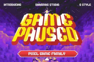 Game Paused - Pixel Game Family