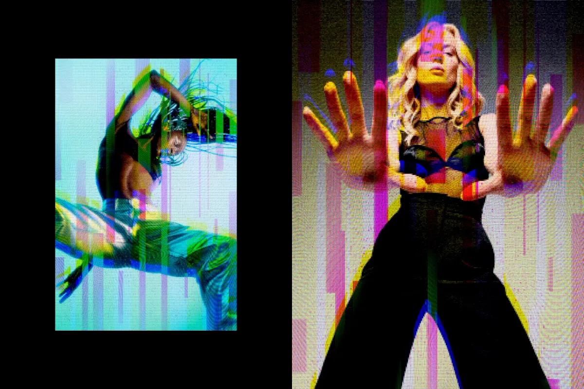 Screen Glitch Photo Effect