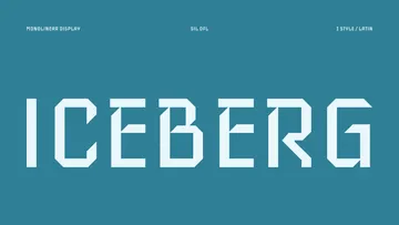Iceberg - Free Modular Grotesque Font